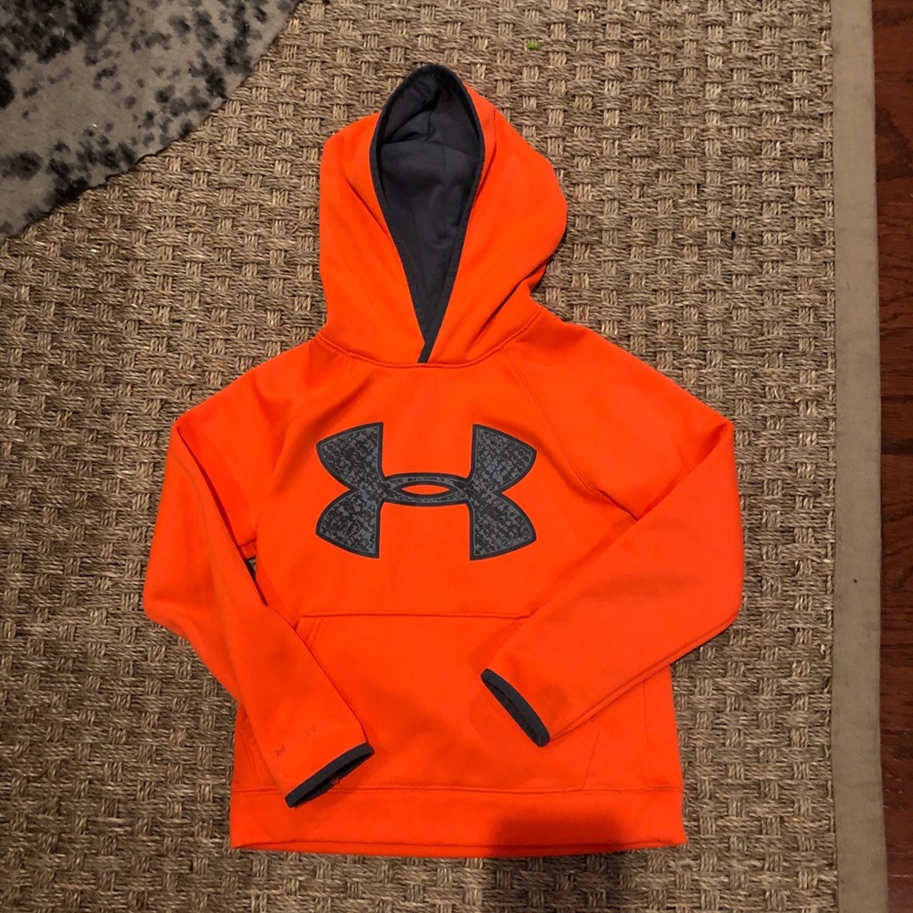Under armour boys YSM hoodie sweatshirt orange